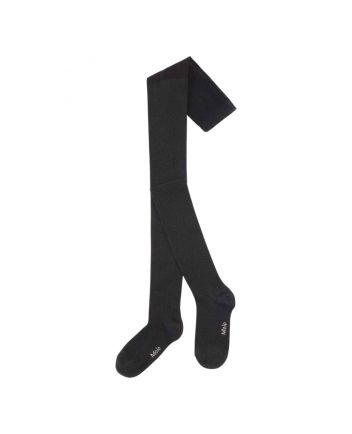 Girls Black Logo-Print Glitter Tights