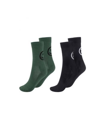 Black & Green Socks (2 Pack)
