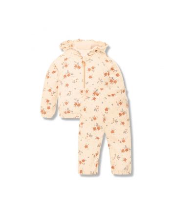 Jacket and pants , cream