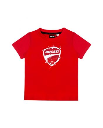 Boys Red Logo-Print Cotton T-Shirt