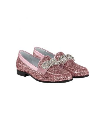 Teen Girls Pink Loafers