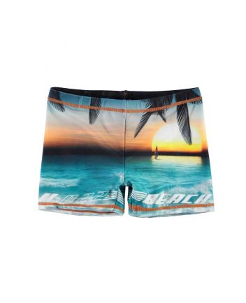 Boys Norton Placed Sunset Trunks
