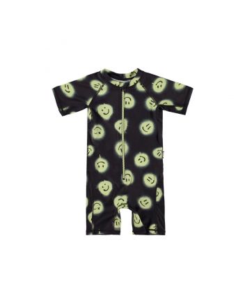 Black Smiley Swimsuit