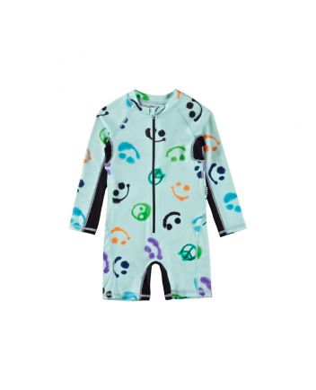 Boys Blue Happy Face Swimsuit