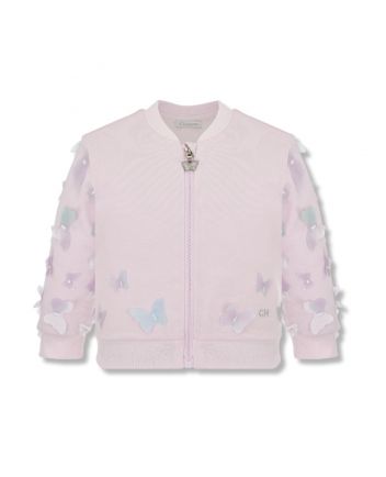 Decorated Bomber Jacket, pink