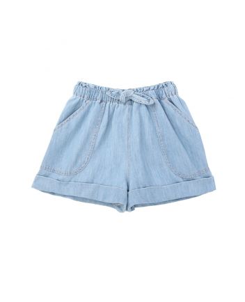 Girls Denim Blue Shorts
