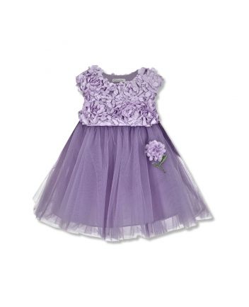 Textured Fabric Dress, lavander