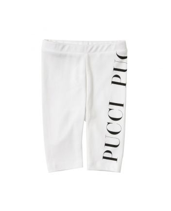 Emilio Pucci White Logo Leggings