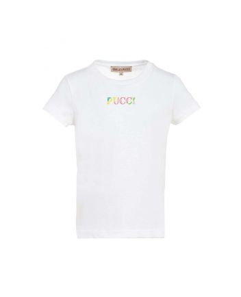 Pucci Multi Color Logo Print T-shirt