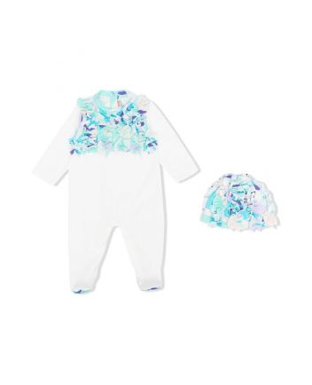 Baby Girl Ruffle Detail Babygrow Set