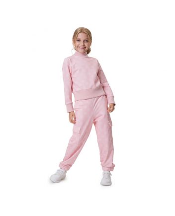 Footer Tracksuit, branded print/pink