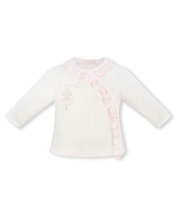 Set: top and pants, ecru