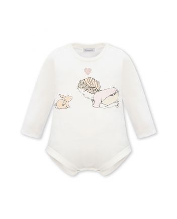 Printed Bodysuit, warm white