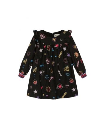 Girls Black Stars & Charms Dress