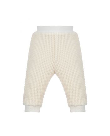 Creative Knitted Pants, ecru