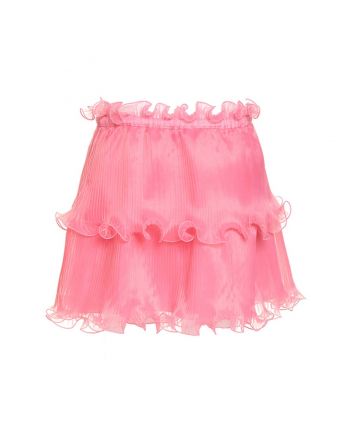 Pleated Ruffled Skirt