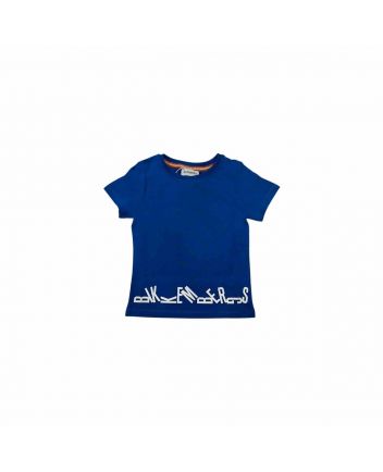 Boys Blue Cotton Half Sleeves T-Shirt