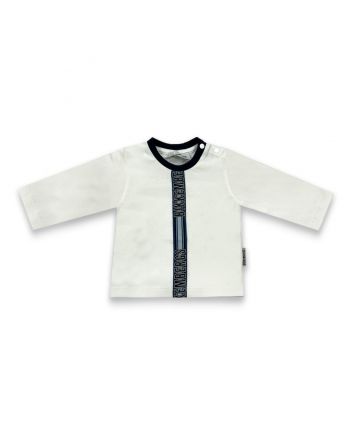 Baby Boys White Full Sleeves T-Shirt