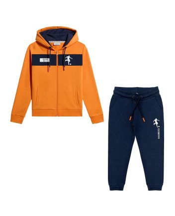 Boys Orange & Blue Tracksuit