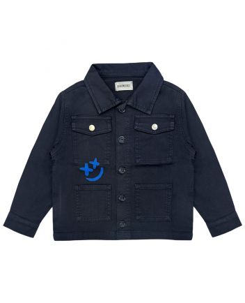 Boys Navy Blue Demin Shirt