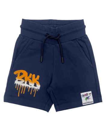 Boys Blue Shorts with Logo