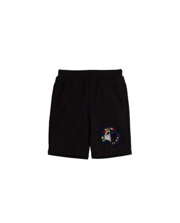 Boy Kids Badge Short Black - Unisex
