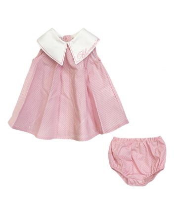 Baby Girls Pink Logo Print Dress