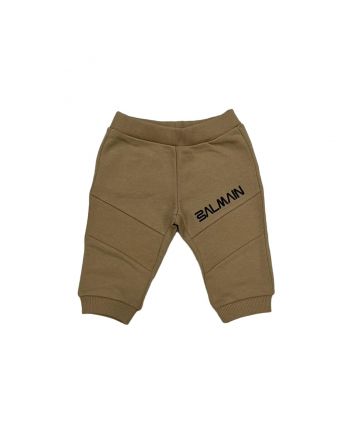 Baby Boy Beige Cotton Trouser