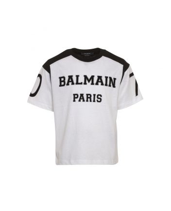 Boys White Logo Print T-Shirt