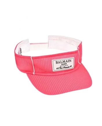 Girls Pink Logo-Patch Sun Visor