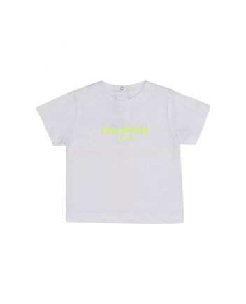 Baby Unisex White Logo-Print T-shirt
