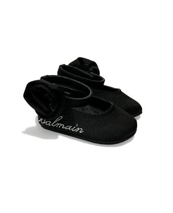 Baby Girls Black Pre-Walkers