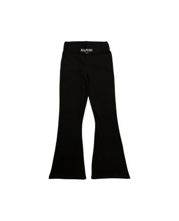 Girls Black Flared Leggings