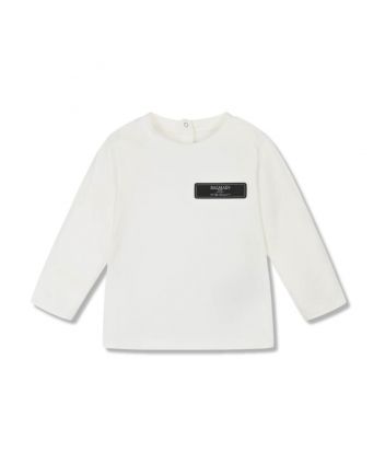 Baby Boys Ivory Cotton T-Shirt