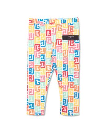 Baby Girls Multi-Color Double B Logo Leggings
