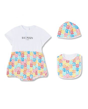 Baby Unisex Double B-Print Romper Set of 3