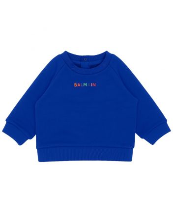 Unisex Baby Blue Logo-Print Sweatshirt