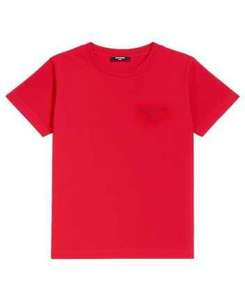 Boys Red Logo-Print T-shirt