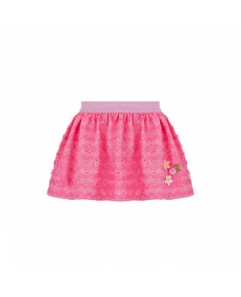 Decorated Lace Skirt, soft fuchsia(62)