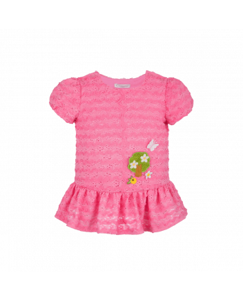 Decorated Lace Dress, soft fuchsia(62)