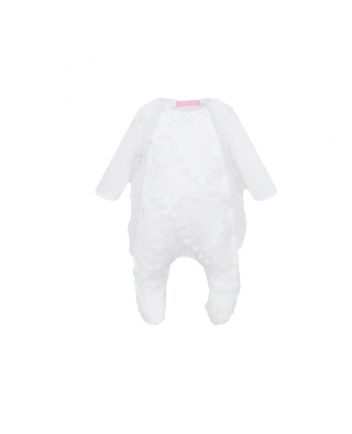 Lace Set: Overalls and Bonnet, ecru