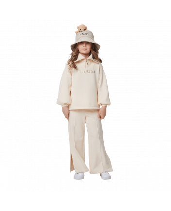 Flared FooterTrousers,beige(128)