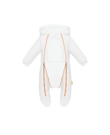 Warmed Footer Overalls with Flock, ecru