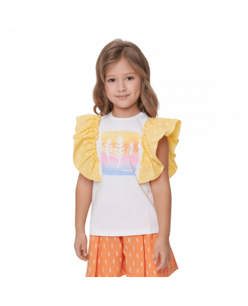 Volumable Flounces Top, ecru(86)