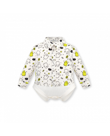 Combined Bodysuit-Shirt, branded print(62)