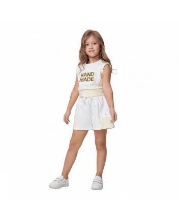 Footed Shorts, ecru(98)