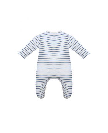 Overalls, striped blue