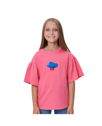 Decorated T-Shirt, magenta