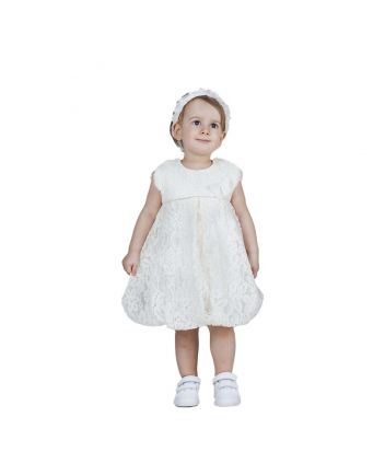 Lace Bodysuit Dress, ecru