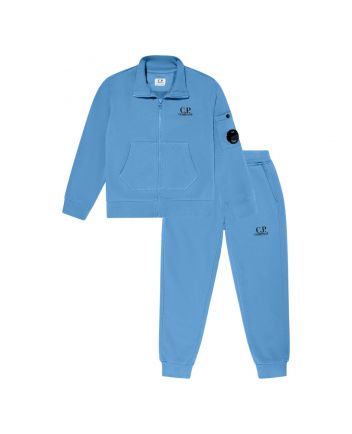 Boys Blue Logo-Print Tracksuit